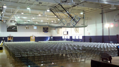 600 chairs set-up