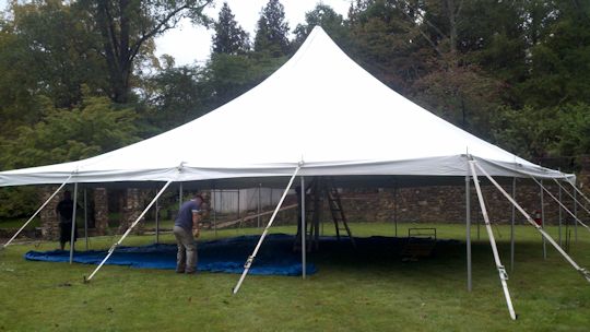 40 x 60 white tension tent