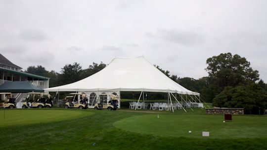 60 x 60 white tension tent