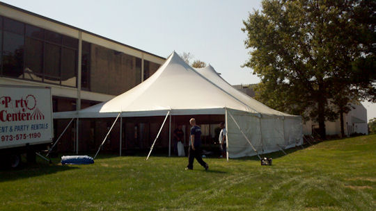 40 ft end of pole tent