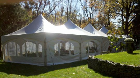 white high peak frame tents