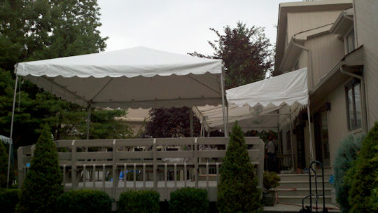 15 x 15 Frame Tent with 12 x 30 Awning