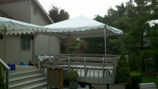 15 x 15 Frame Tent with 12 x 30 Awning