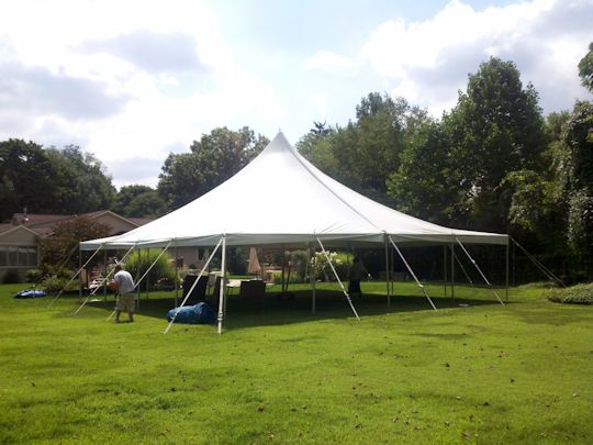 tent is up and looking great
