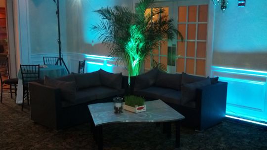 couch set for cocktail area