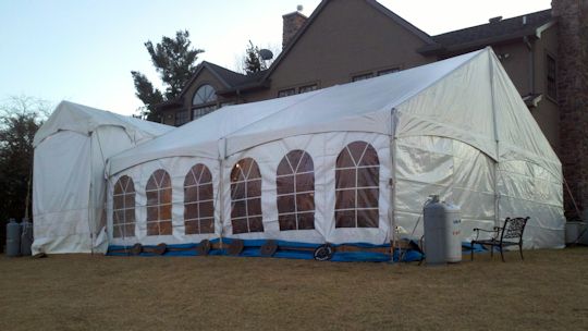 Tent for super bowl 2012