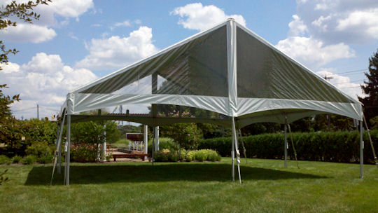 30 x 90 Future trac frame Tent construction with top