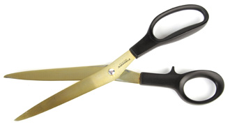 Very Large ribbon cutting scissors
