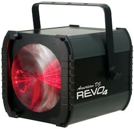 revo 4 LED effect light creats a virtual dance floor