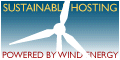Our site is powered by wind energy