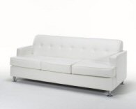 Snow White Leather Sofa